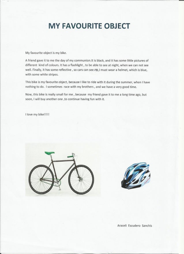 write essay about my bicycle
