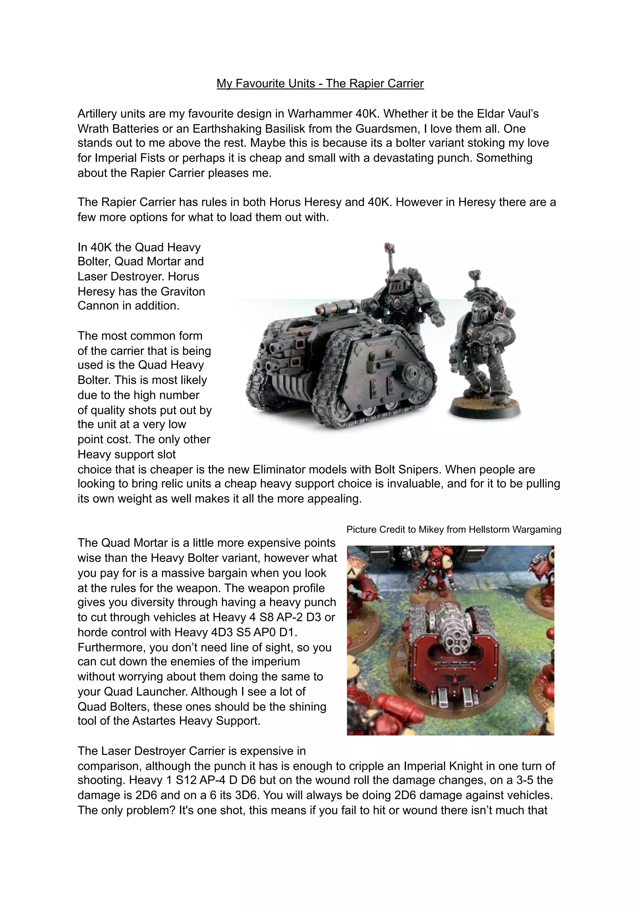 Space Marine Rapier Laser Destroyer from Forge World (gw-99863001244) .ne