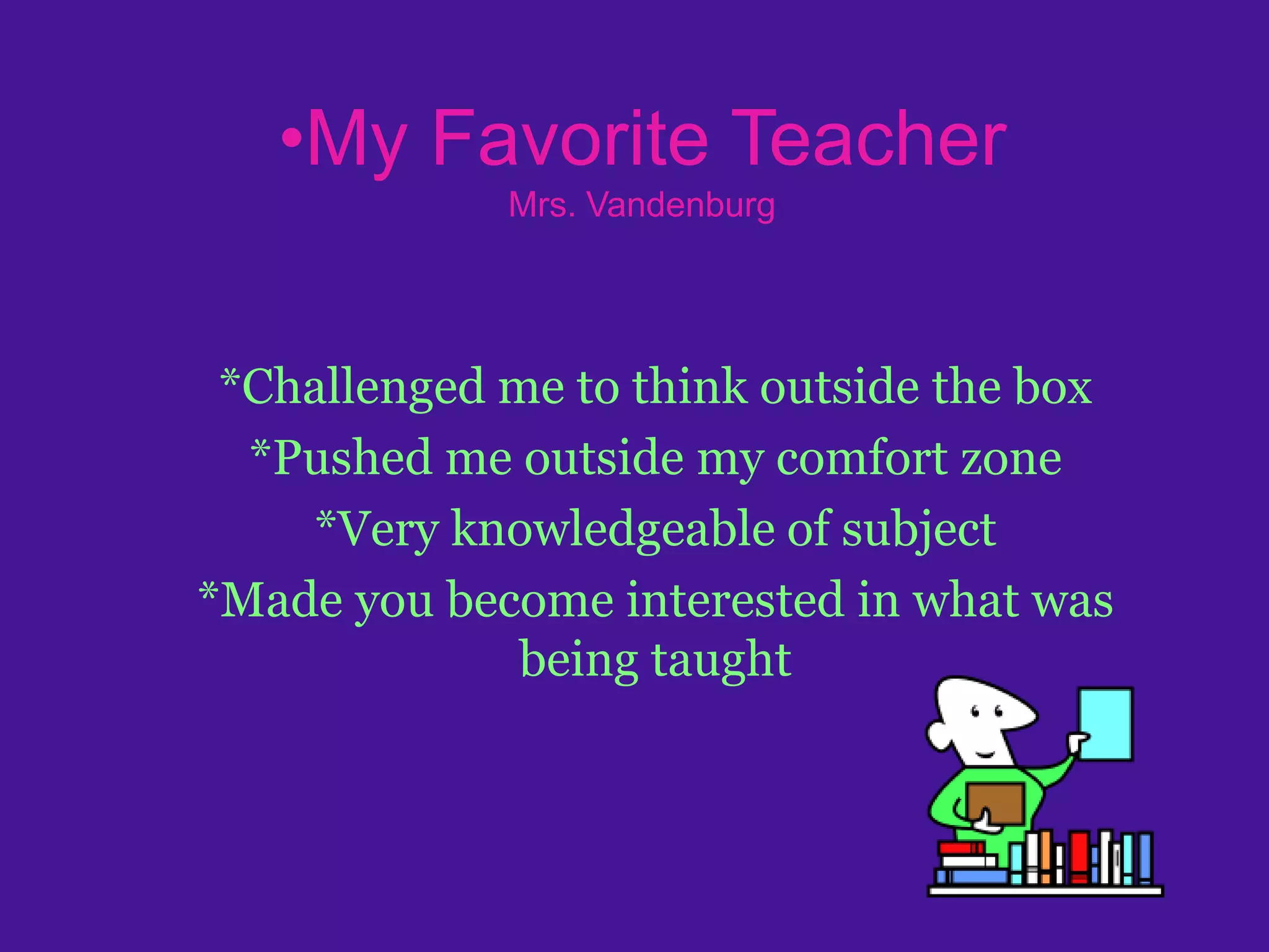 My fav teacher | PPTX