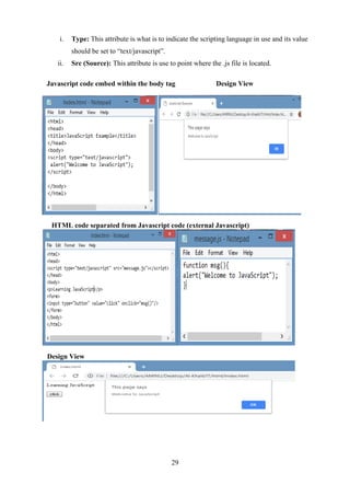 Field Work Report on Front End Web Development | PDF
