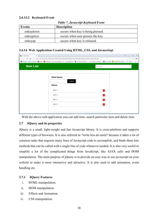 Field Work Report on Front End Web Development | PDF