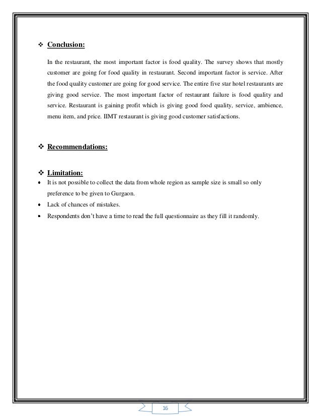 sample restaurant survey ukran