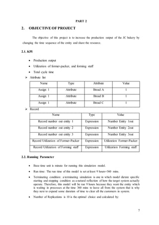Bakery Production Using Arena Simulation | DOCX