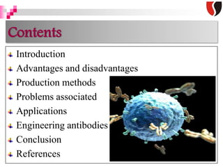 monoclonal antibodies and engineered antibodies | PPTX