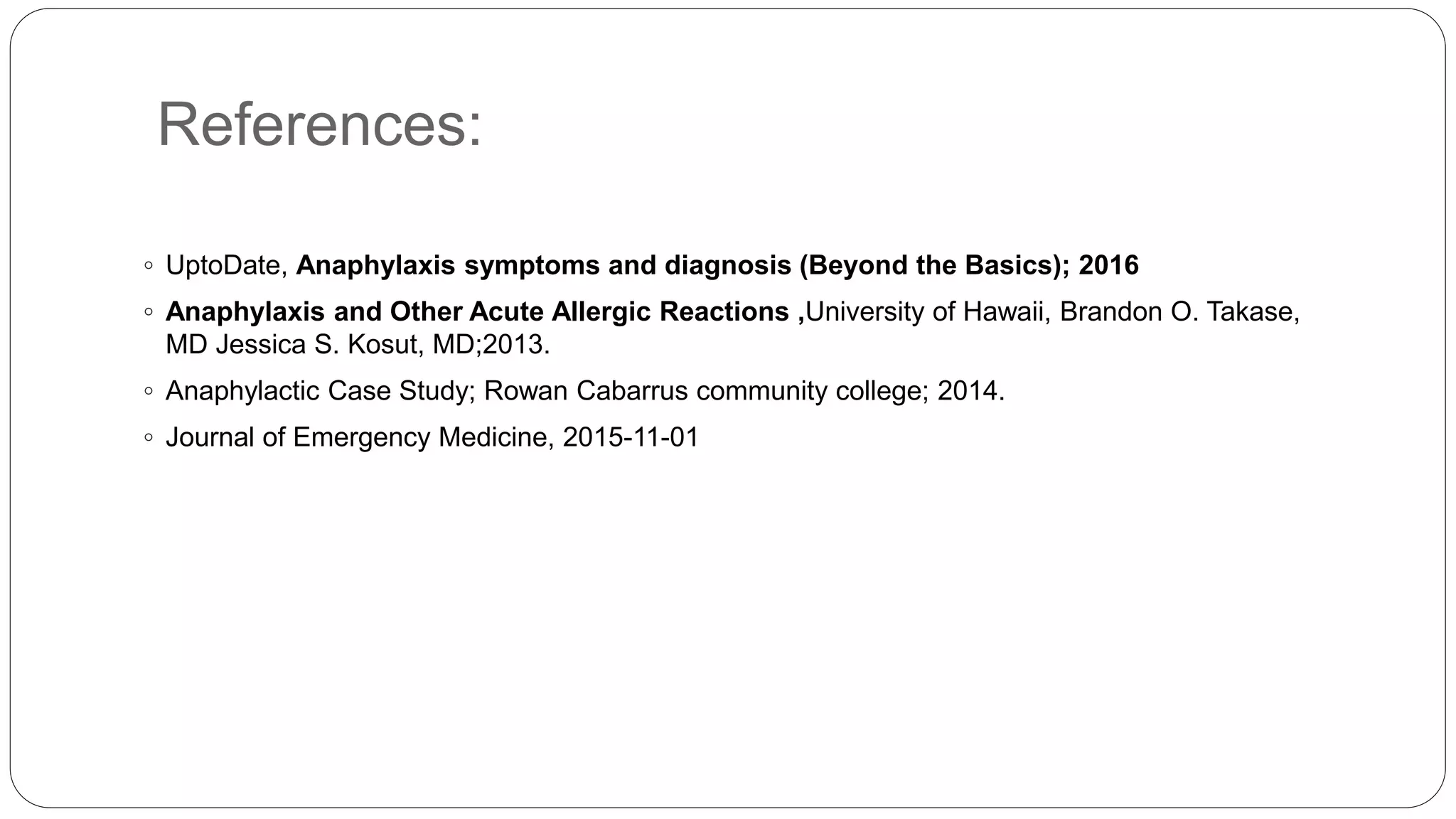 Anaphylactic Shock | PPTX