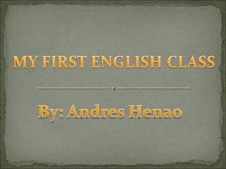 My first english_class