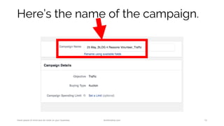 Here’s the name of the campaign.
Have peace of mind and do more on your business. AnnKristine.com 12
 