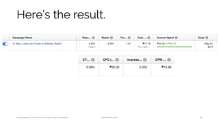 Here’s the result.
Have peace of mind and do more on your business. AnnKristine.com 32
 