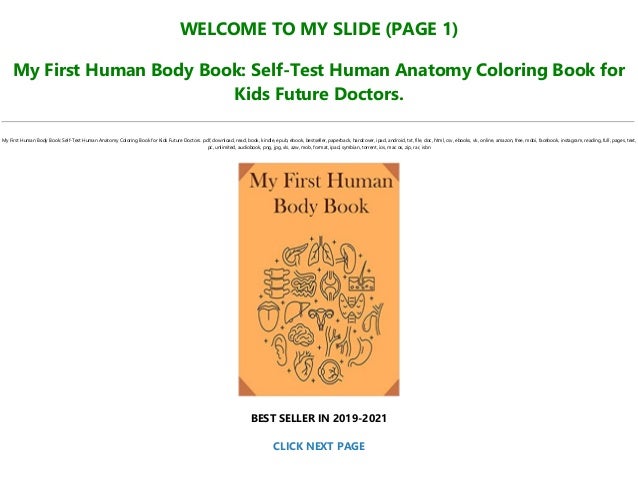 Ebook P D F My First Human Body Book Self Test Human Anatomy Color