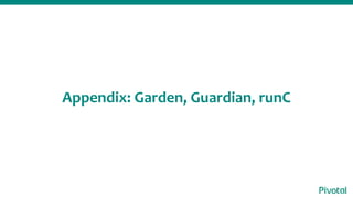 Appendix: Garden, Guardian, runC
 