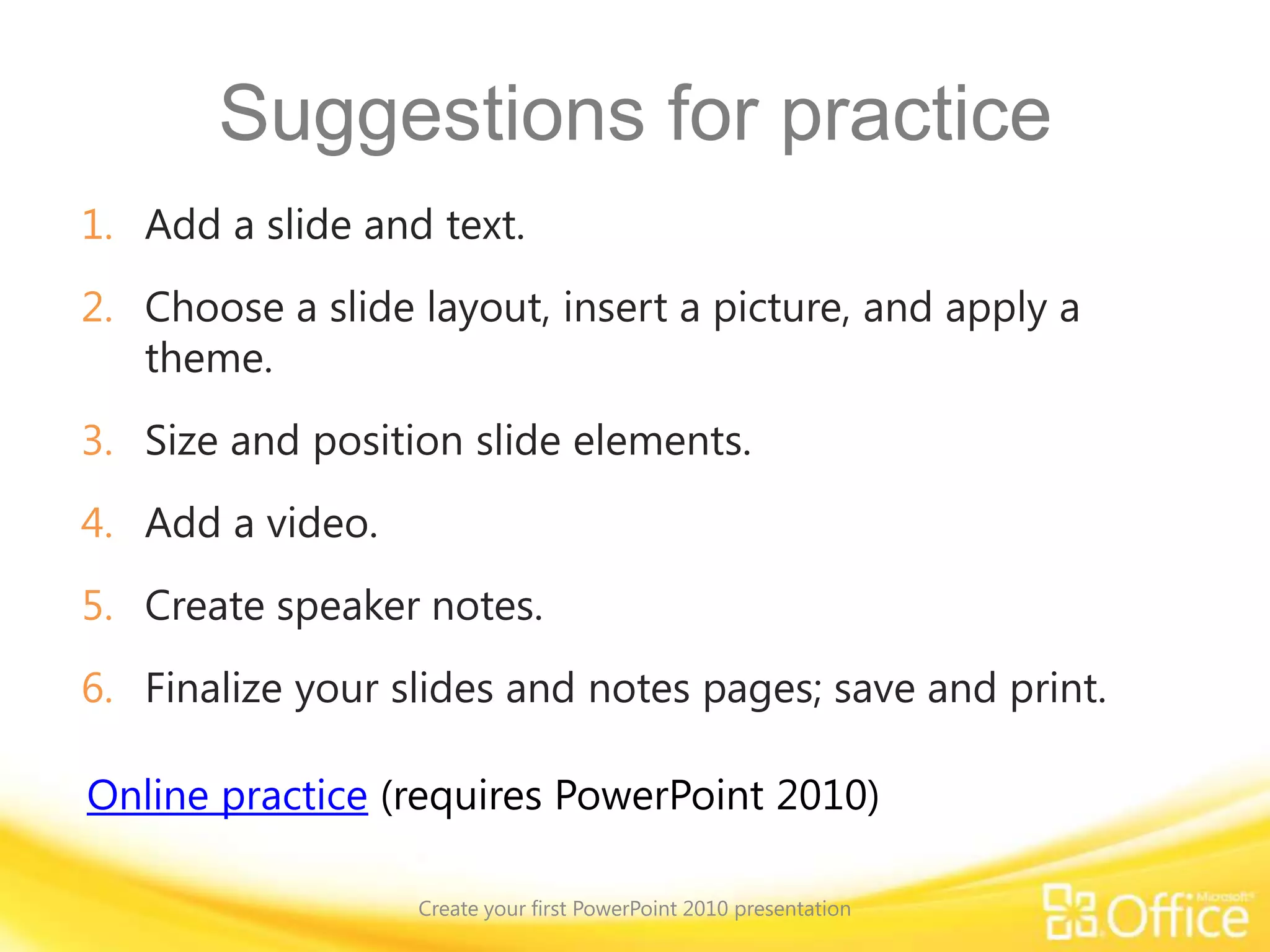 Share the presentation file for review.