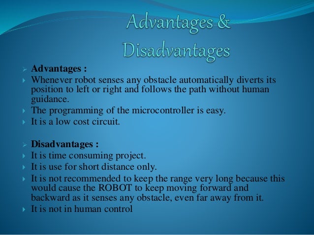uses of obstacle avoiding robot