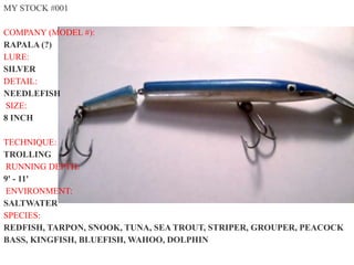 My fishing lure collection #001-#049