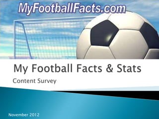 Content Survey




November 2012
 
