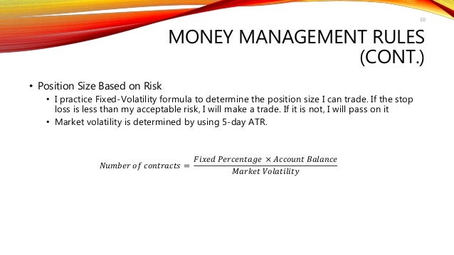 Forex money management rules