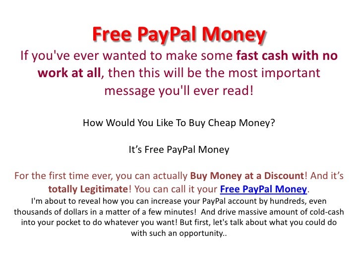 how to make some quick paypal money on ipod