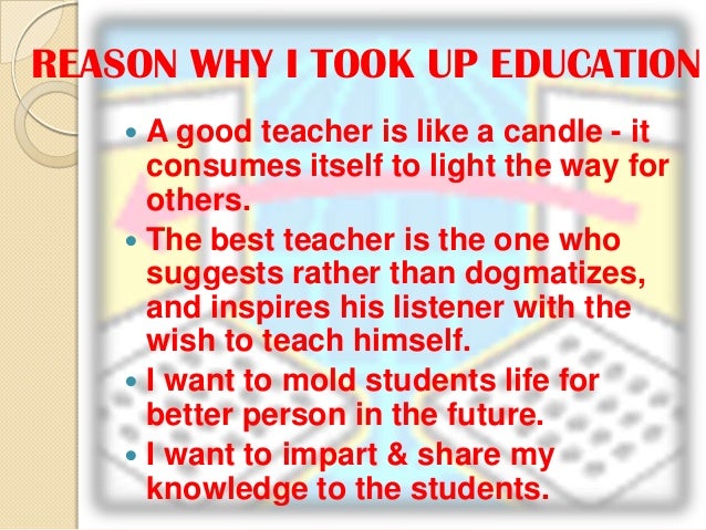 why i want to teach