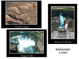 Grand Canyon Widokówki  z USA Niagara Falls Statue of Liberty 