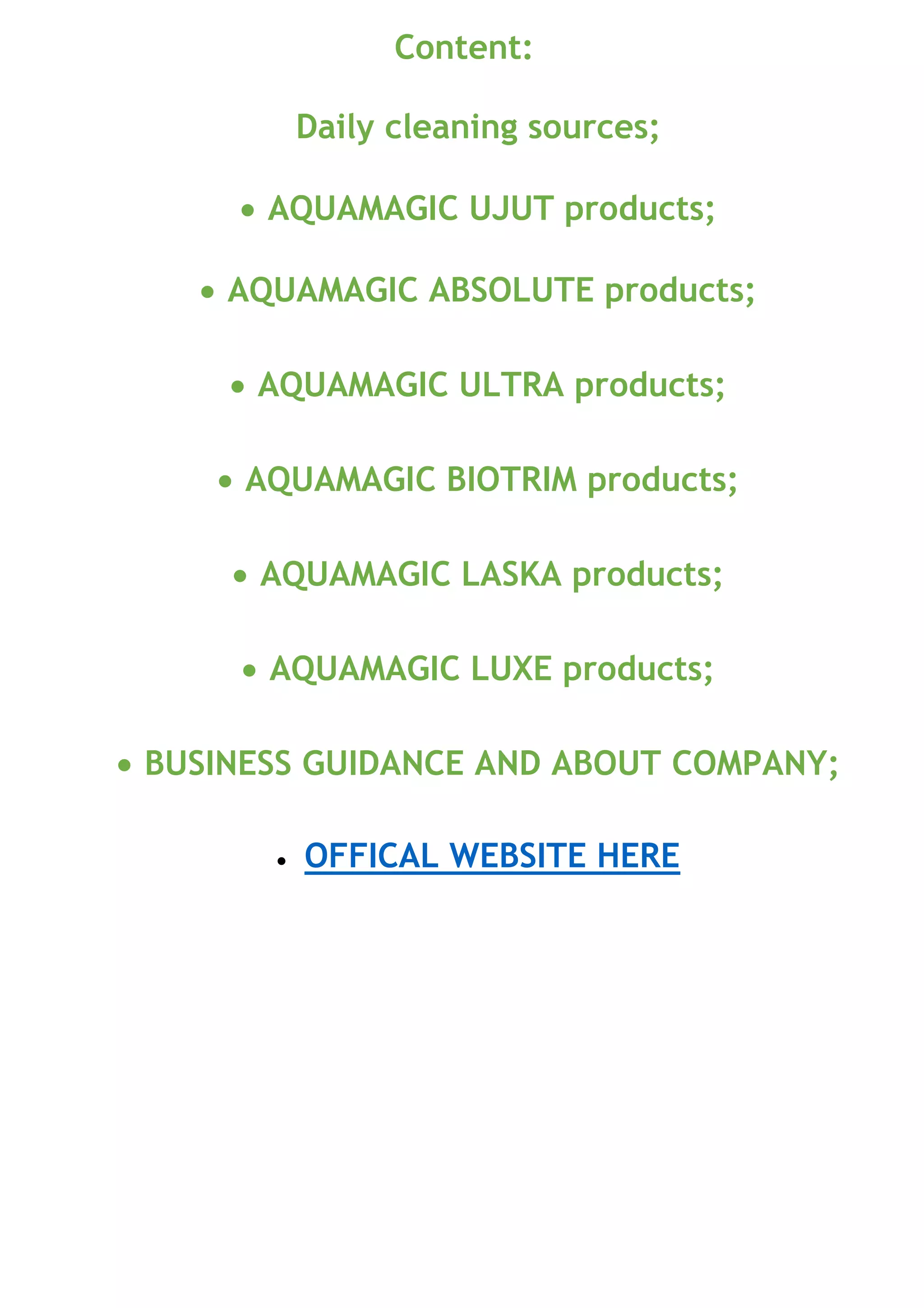 Mygreenway catalog PDF