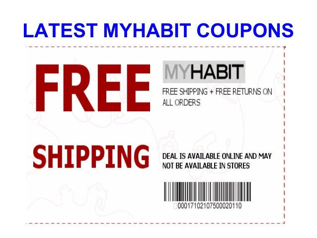 My habit coupon code