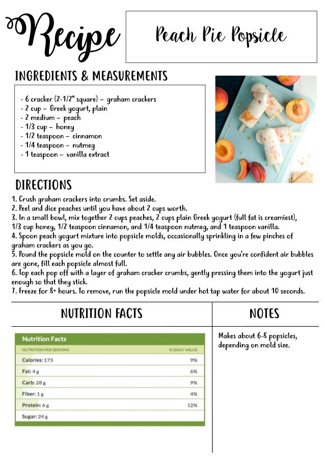 My Healthy Recipe Book
