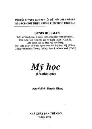 My hoc (denis huisman)