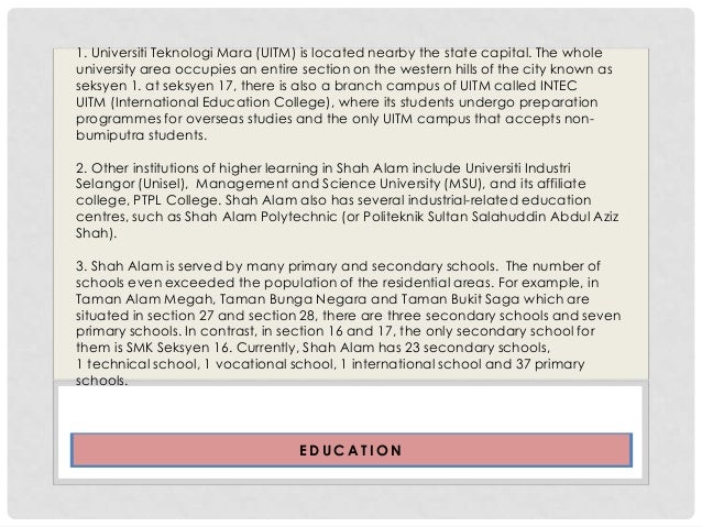 My hometown sustainability (Shah Alam, Selangor, Malaysia)