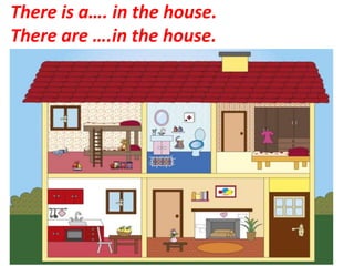 There is a…. in the house.
There are ….in the house.