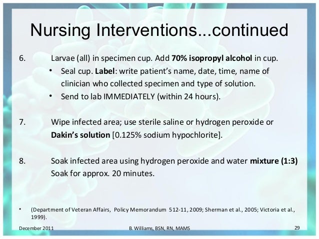 Myiasis: Nursing Intervention