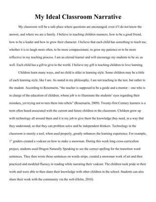 My Ideal Classroom | DOC