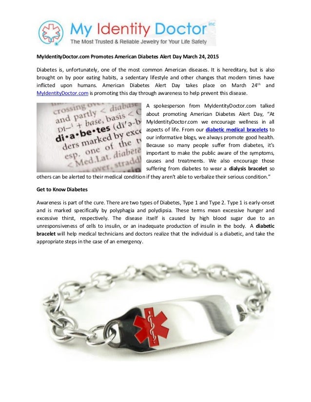 my identitydoctor com promotes american diabetes alert day march 24