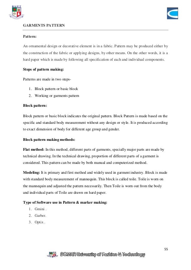 textile internship report other words for internship