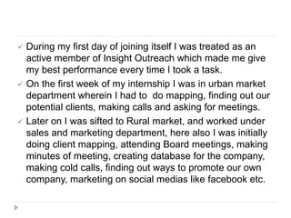 My internship experience | PPTX