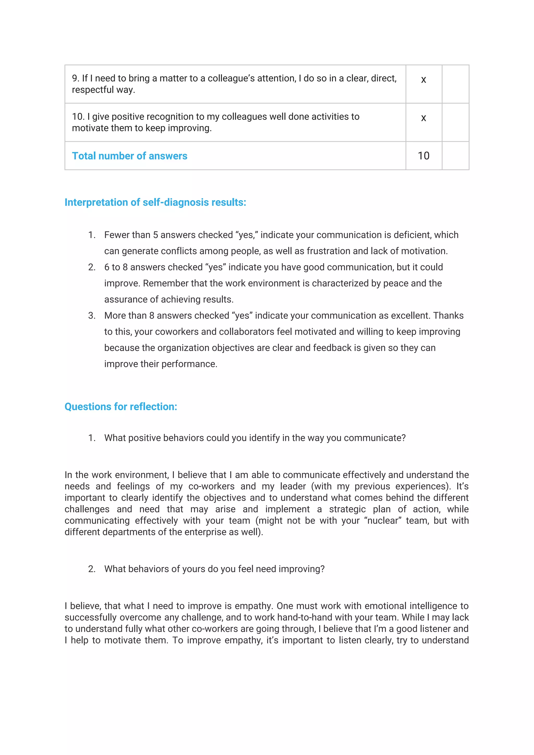 My interpersonal communication plan | PDF | Career Advice | Careers