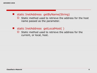 Java Networking | PPT