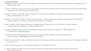 Electrodissection My journal club based on tonsillectomy and applied | PPTX