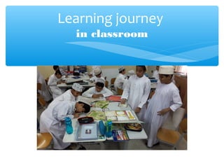 Learning journey
in classroom
 