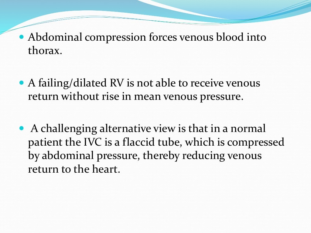 Jugular venous pressure