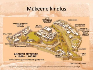 Mükeene kindlus




                                                                                           rekonstruktsioon
http://www.greeceathensaegeaninfo.com/a-greece-travel/a-h-historic-destinations/mykines/mycenae-recon1.gif
 