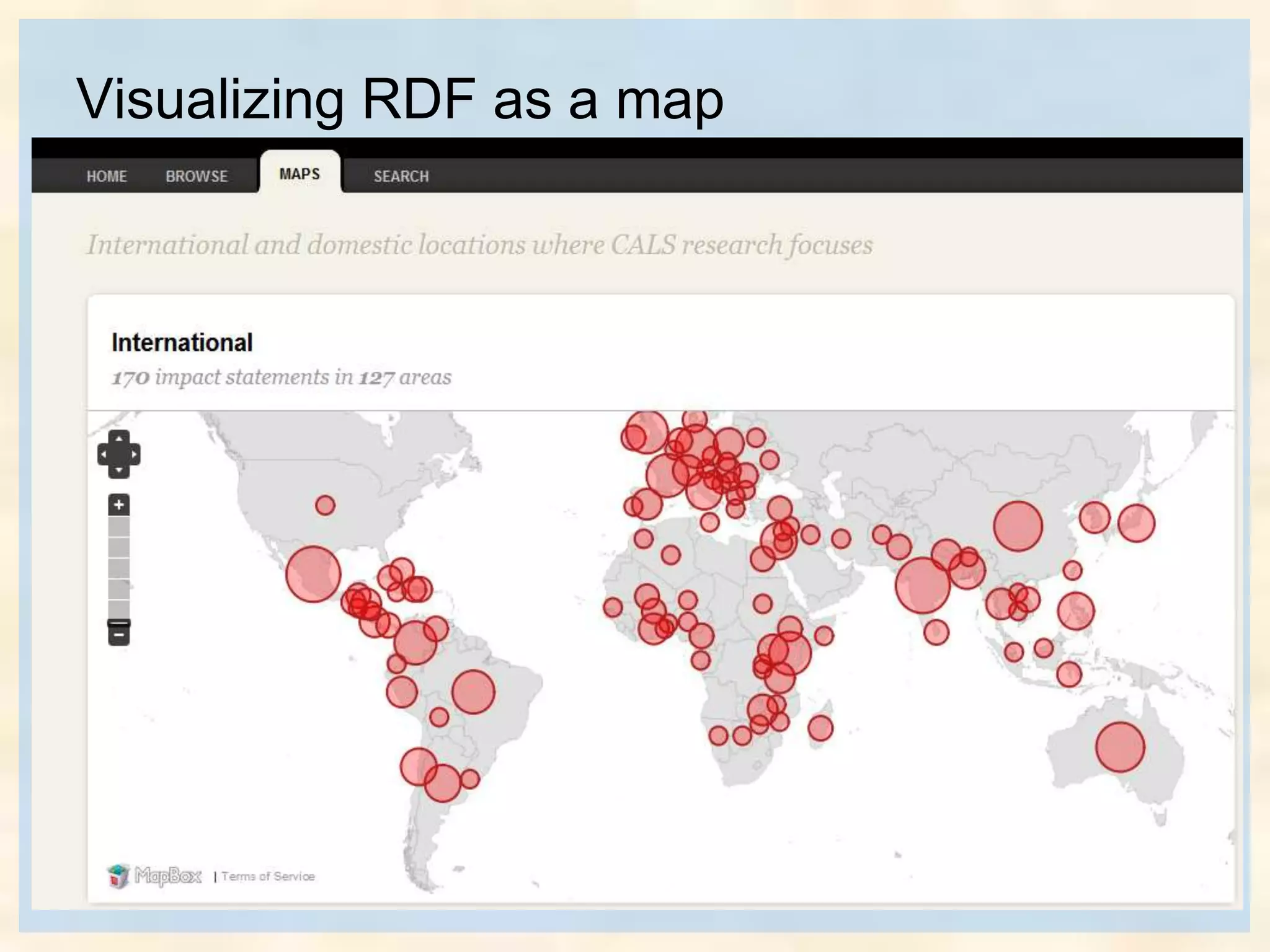 Visualizing RDF as a map
 
