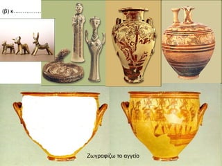 (β) κ…………… Ζωγραφίζω το αγγείο 