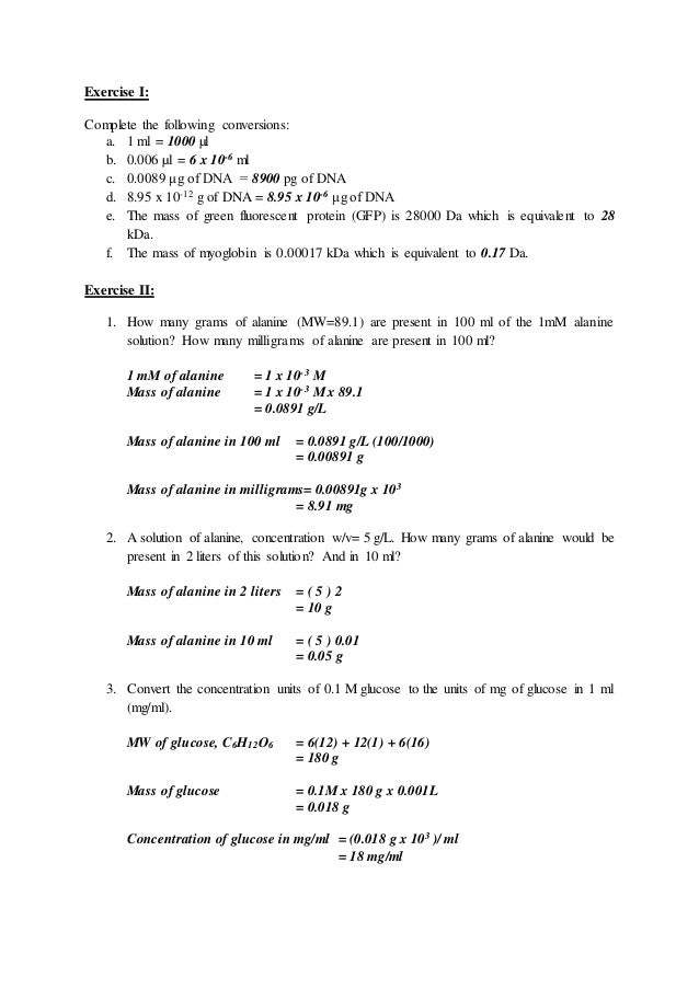 Practical 1 General Laboratory Procedures