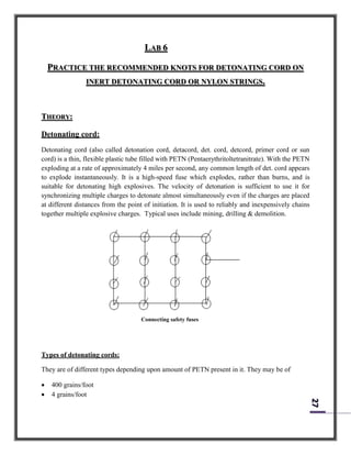 Exploding Cord Explosive Engineering labs | PDF