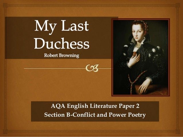 my last duchess essays