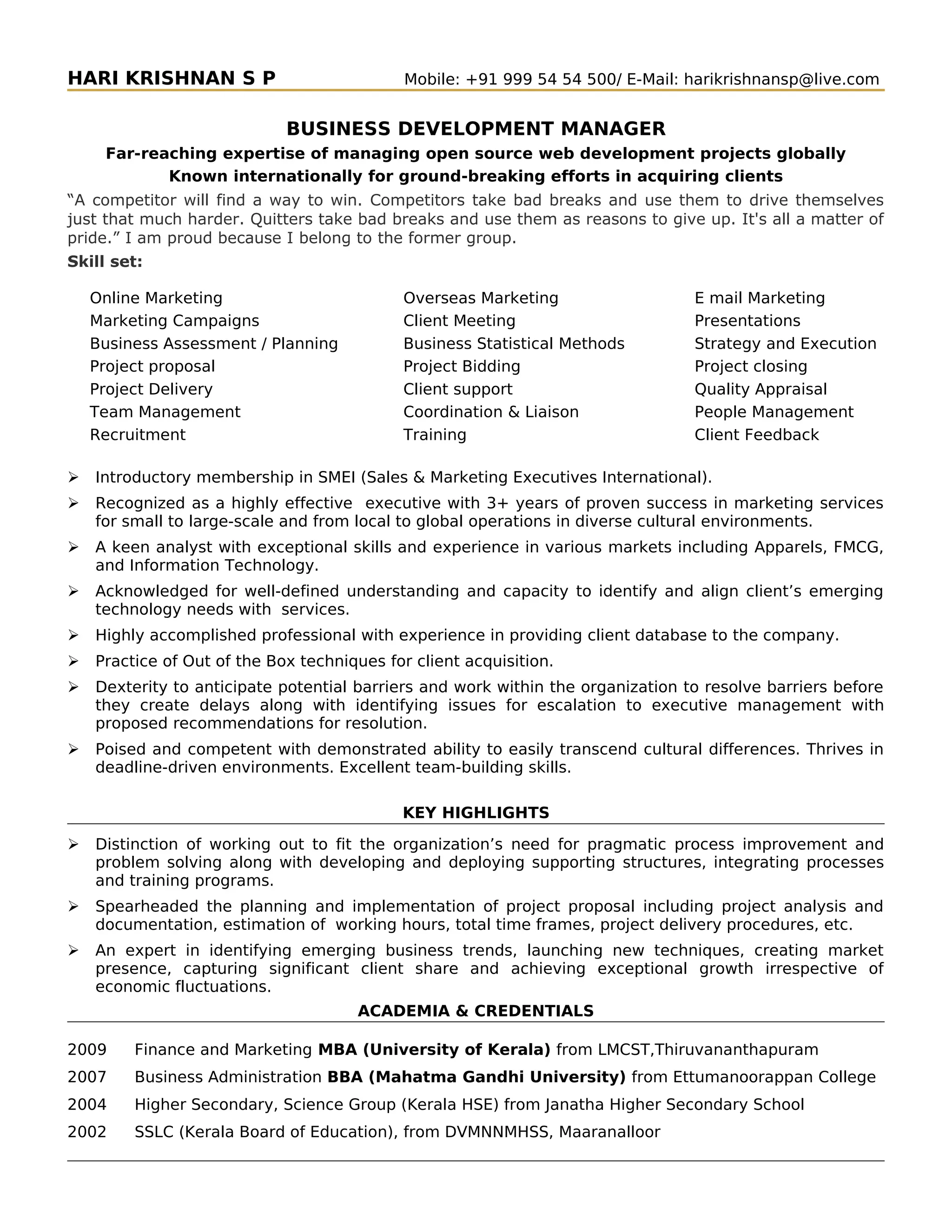 My latest resume pdf