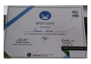 My laurels at cognizant