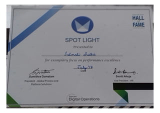 My laurels at cognizant