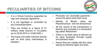 Regulation of Bitcoins under Indian Regulatory Frameworks