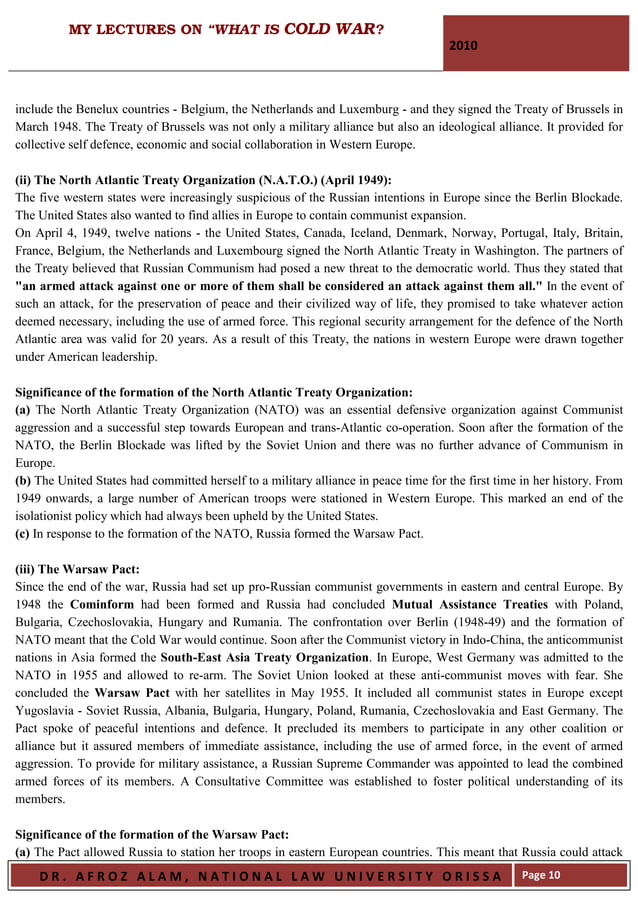 My Lecture One On What Is Cold War PDF My lecture one on what is cold war pdf