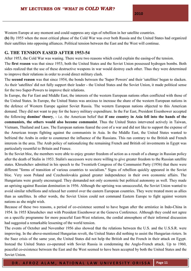 My Lecture One On What Is Cold War PDF My lecture one on what is cold war pdf